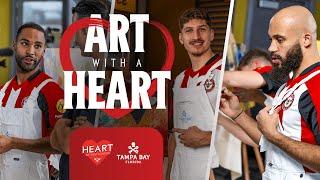 Art with a Heart ️ | Mbeumo, Rico Henry and Vita paint!  | Visit Tampa Bay x Heart of West London