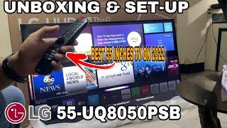 Unboxing LG 55-UQ8050PSB 4K UHD  | LATEST MODEL 2022.