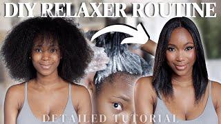 How I Relax My Hair At Home | My Relaxer Routine