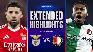 Benfica vs. Feyenoord: Extended Highlights | UCL League Phase MD 3 | CBS Sports Golazo