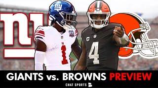 Giants vs. Browns Preview, Keys To Victory, Prediction + Injury Report ft. Kayvon Thibodeaux