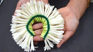 Sampangi flower string | Pinnal method flower String | Sampangi poo hair decor | பிண்ணல் சடை method