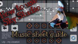 How to use "music sheets" Sky: children of the light| explained "sky studio" |learn sky music easily