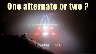 One Destination Alternate or Two? (How to decide)