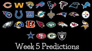 2023 WEEK 5 NFL PREDICTIONS