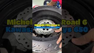 Michelin Pilot Road 6 - Kawasaki Versys 650 #premiumsportcycles #service #asmr #youtube #shorts