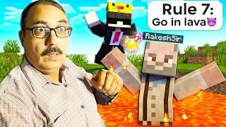 I Taught Rakesh Sir Minecraft! (Gone Wrong) @betaaaisahia