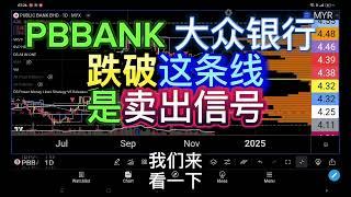 PBBANK 大众银行 跌破这条线是卖出信号!