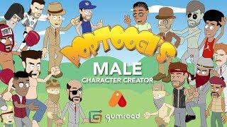 Poptoogi's Male character creator 2019 intro and user guide