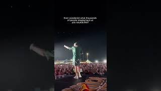 “Ever wondered what thousands of people singing back at you sounds like?” — LTHQ via Tik Tok