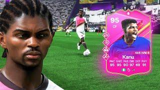 95 FUTTIES HERO KANU SBC PLAYER REVIEW | EA FC 24 ULTIMATE TEAM