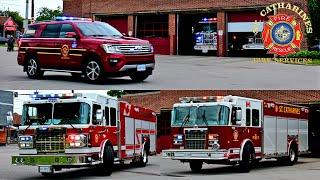 St. Catharines Fire Station 1 Dumps - Car 4, Pump 1, Rescue 1 Responding