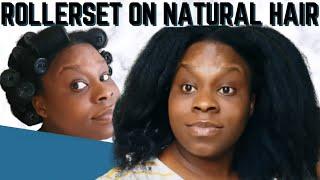 Grow natural hair long | hair tips Rollerset straightening natural hair Simply Shev