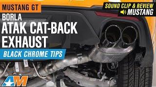 2018-2020 Mustang GT Borla ATAK Cat-Back Exhaust w/ Black Chrome Tips Sound Clip & Review