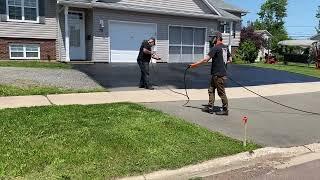 Professional Asphalt Spray Sealing: "The Triple Wide Spray Seal One" Top Coats Pavement Maintenance