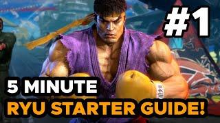 SF6 Ryu Starter Guide #1 - Easy To Follow BNB Combos