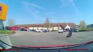 Motorcycle near miss