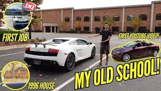 I Drove My Lamborghini To My Old High School!!