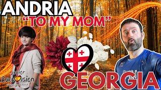  Andria "To My Mom" REACTION & ANALYSIS | Georgia | Junior Eurovision 2024 #georgia  #jesc2024