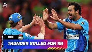 15 ALL OUT  Strikers Dismiss Thunder For The Lowest BBL Total Ever! | #BBL12