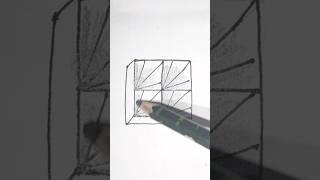 Easy 3D optical illusion drawing #ytshorts