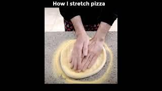 Method 1: How to stretch pizza base #shorts