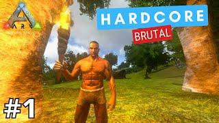 SURVIVING 100 DAYS HARDCORE BRUTAL | DAY 1-13 | ARK SURVIVAL MOBILE