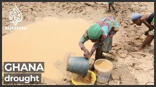 People in northern Ghana struggle to find water amid drought