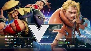 SF V Air_Jonas_13 (Rashid) vs kyu-ma (Nash)