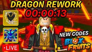  DRAGON REWORK IS HERE!  BLOX FRUITS UPDATE 24 LIVE! PERM FRUITS GIVEAWAY! (Blox Fruits)