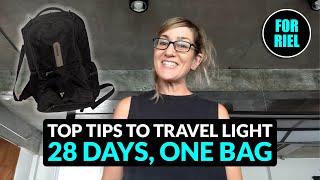 No checked bags! My top tips & packing system for minimalist travel! #forriel