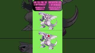 Can you find the 5 differences between the 2 palkia| FUNNY TESTS