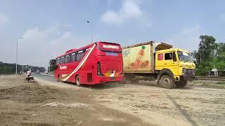 highway road bd bus race in Bangladesh