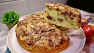 Easy and Moist Cinnamon Apple Cake Recipe