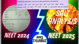 SALT ANALYSIS CLASS12 NEET/INORGANIC SALT ANALYSIS CLASS12 PRACTICAL/CHEMISTRY SALT ANALYSIS CLASS12