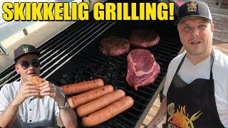 Herkules lærer meg å grille skikkelig!