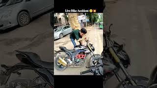 Live Bike Accident  #shorts #rider #bikeride #crash #accident #viral #motovlog #bikelife