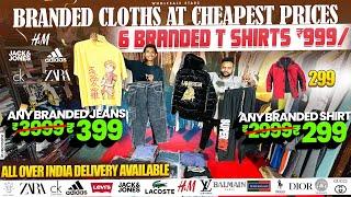 6 branded tshirts = 999|| branded jacket = 299|| Branded shirt = 299 || branded jeans = 399