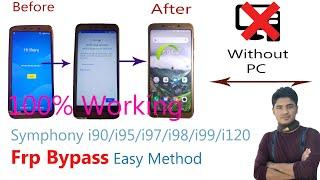 Symphony i95 etc Google FRP Bypass Without BOX/PC