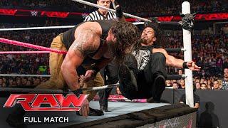 FULL MATCH - Roman Reigns vs. Braun Strowman: Raw, Oct. 12, 2015