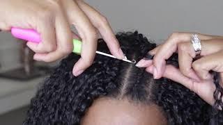 How to do crochet braids with human hair