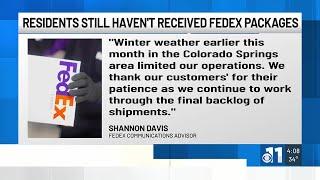 Southern Colorado residents experiencing FedEx package delivery issues