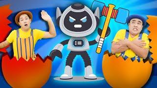 Robot - Surprise Eggs  | TigiBoo Kids Songs