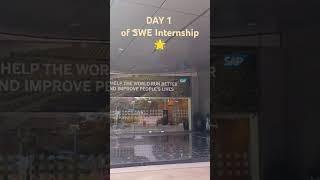 My DAY 1 of SWE Internship  #internship #jobinterview