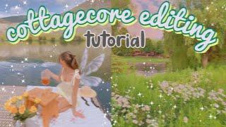  cottagecore editing tutorial // Meitu (Aesthetic)