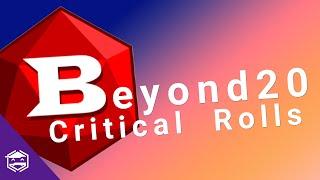 How to Configure Critical Rolls with Beyond20