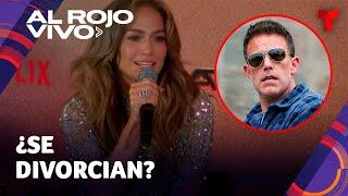 Reacción de Jennifer Lopez cuando le preguntan si se está divorciando de Ben Affleck