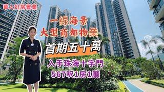 大湾区珠海，首期50萬，即可入手567呎一房一廳海景房