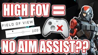 DOES MAX FIELD OF VIEW MAKE YOU LOSE AIM ASSIST?? | HALO INFINITE