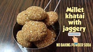 Foxtail Millet Cookies Recipe Without Baking powder (Indian Healthy Jaggery Biscuits in Airfryer)